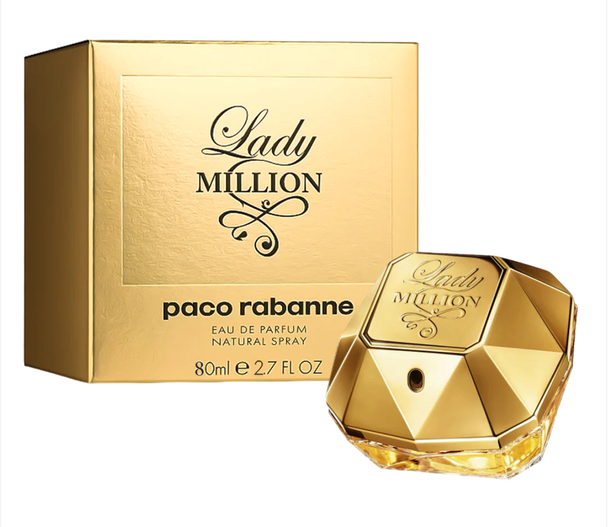 Original Paco Rabanne Lady Million Eau De Parfum Pour Femme - 80ml