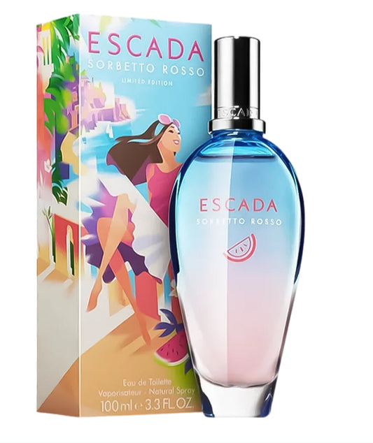 Original Escada Sorbetto Rosso Limited Edition Eau De Toilette Pour Femme - 100ml