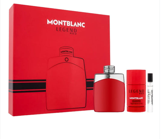 ORIGINAL MontBlanc Legend Red Gift Set Pour Homme