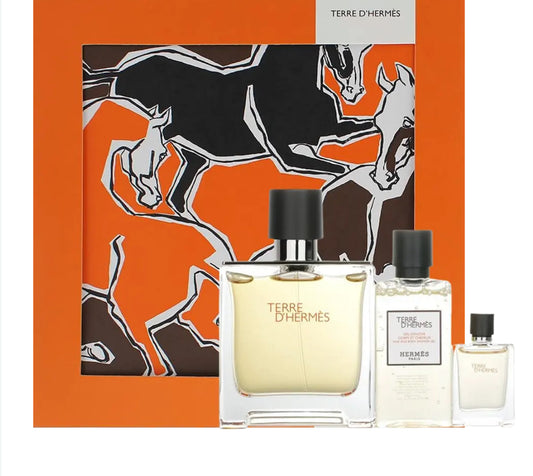 ORIGINAL Hermes Terre D'Hermes Pure Perfume Men's Gift Set