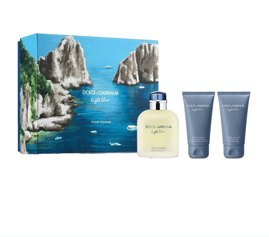 ORIGINAL Dolce & Gabbana Light Blue Eau De Toilette Men's Gift Set