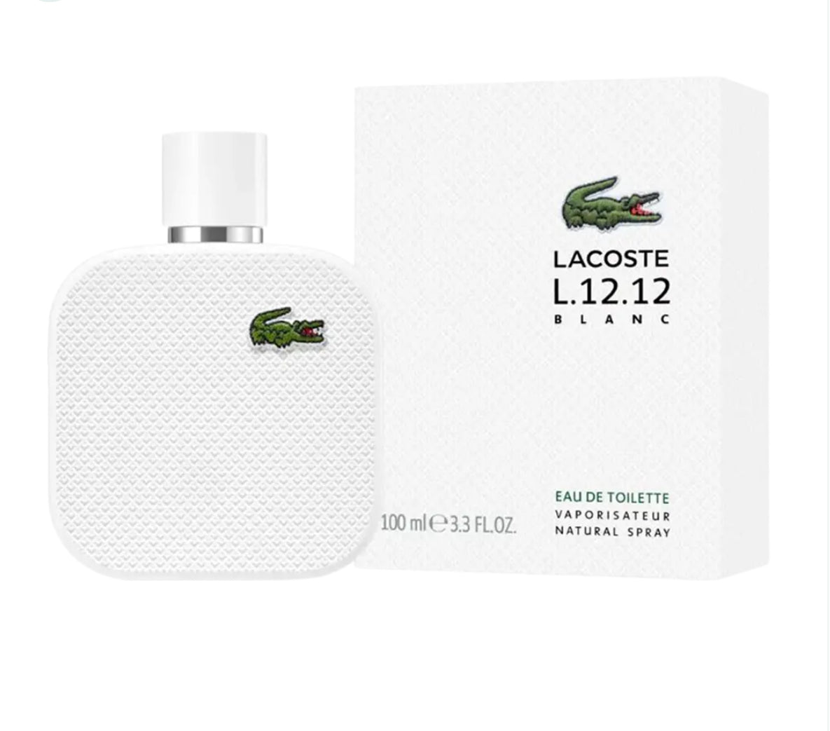 ORIGINAL Lacoste Eau De Lacoste L.12.12 Blanc Eau De Toilette Pour Homme - 100ml