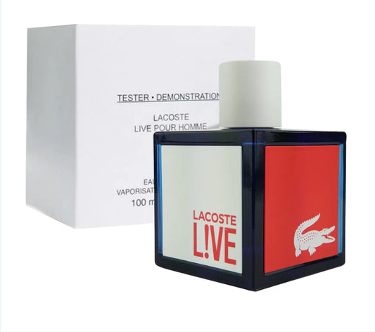 ORIGINAL TESTER Lacoste Live Eau De Toilette Pour Homme - 100ml