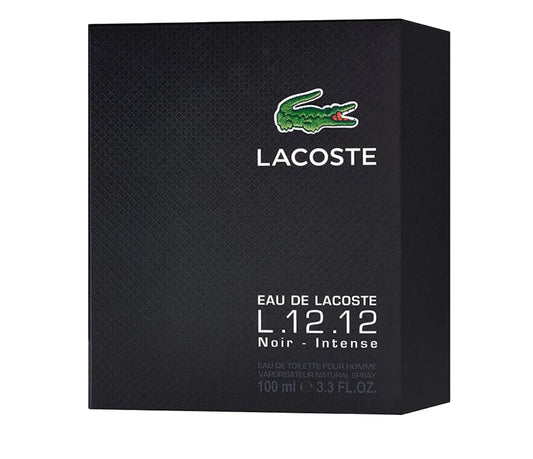 ORIGINAL Lacoste L.12.12 Noir Intense Eau De Toilette Pour Homme - 100ml