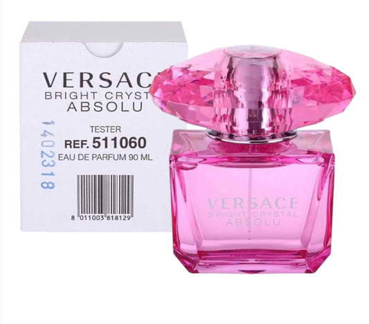 ORIGINAL TESTER Versace Bright Crystal Absolu Eau De Parfum Pour Femme - 90ml