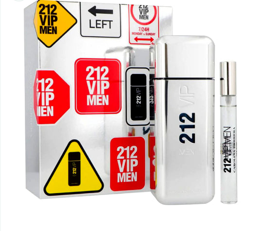 ORIGINAL Carolina Herrera 212 VIP Men Eau De Toilette Men's Gift Set