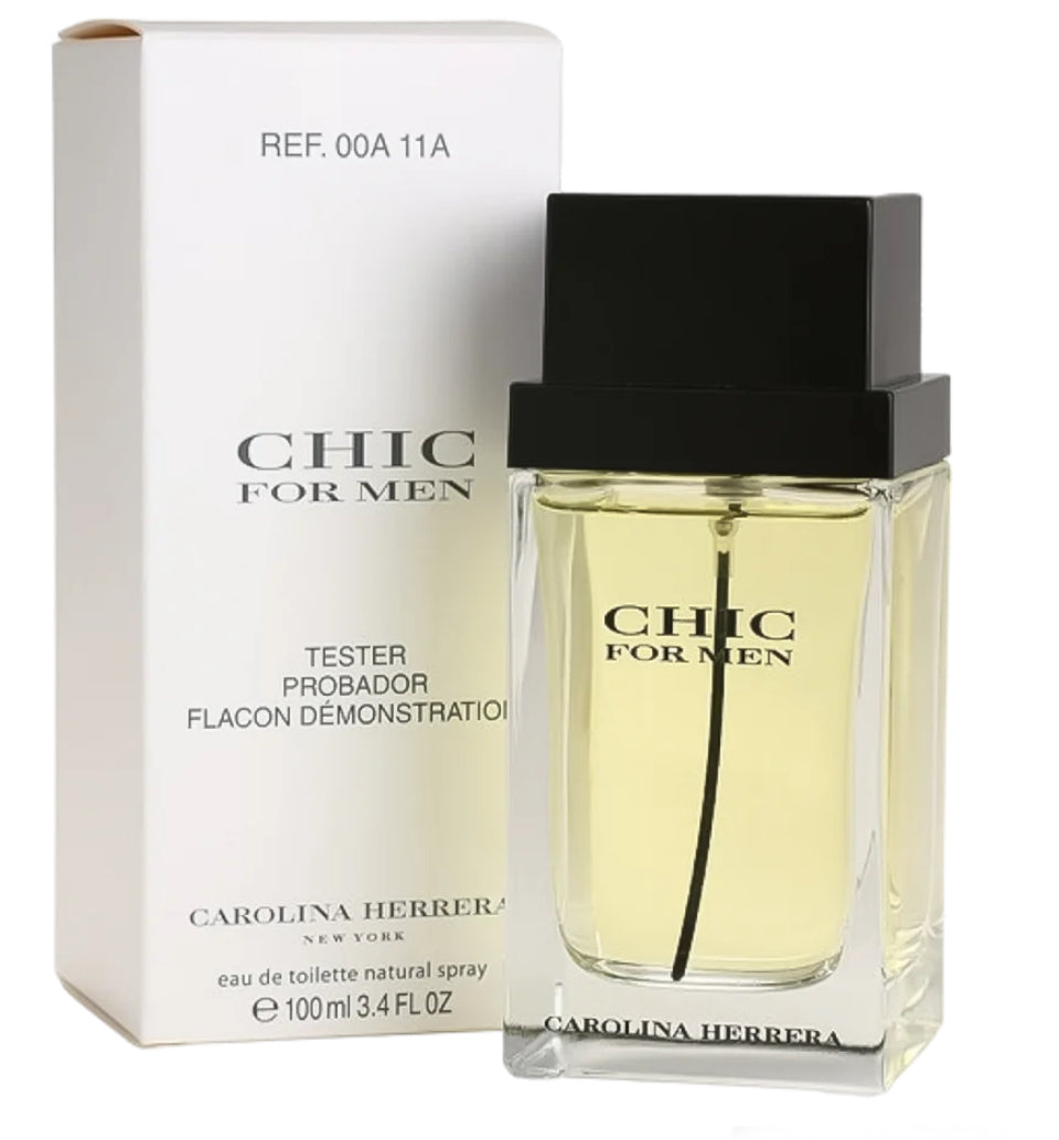 ORIGINAL TESTER Carolina Herrera Chic Eau De Toilette Pour Homme - 100ml