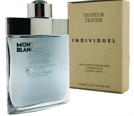 ORIGINAL TESTER Mont blanc Individuel Eau De Toilette Pour Homme - 75ml