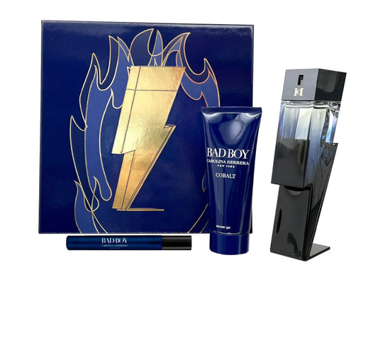 ORIGINAL Carolina Herrera Bad Boy Cobalt Men's Gift Set - 2Pcs