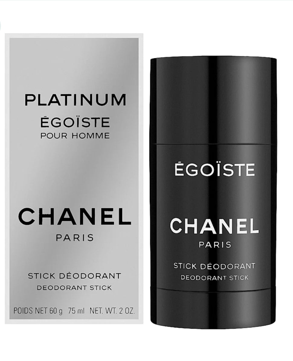 ORIGINAL Chanel Platinum Egoiste Deodorant Stick Pour Homme - 75ml