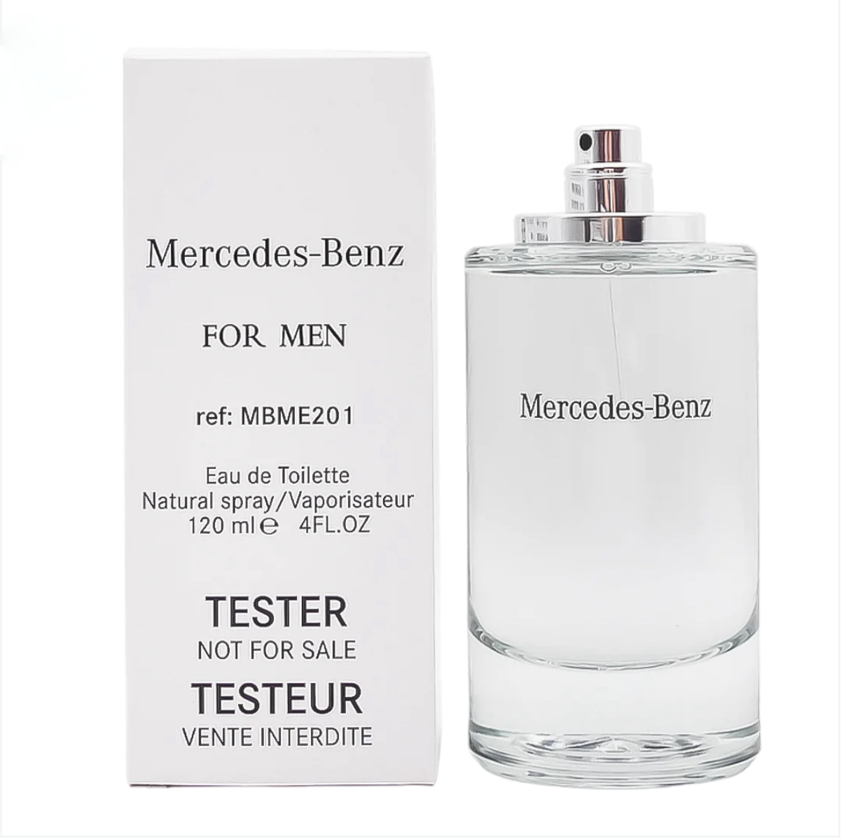 ORIGINAL TESTER Mercedes-Benz Silver Eau de toilette pour homme 120 ml