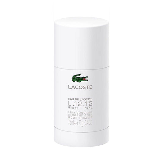 ORIGINAL Lacoste Blanc L.12.12 Deodorant Stick Pour Homme - 70g